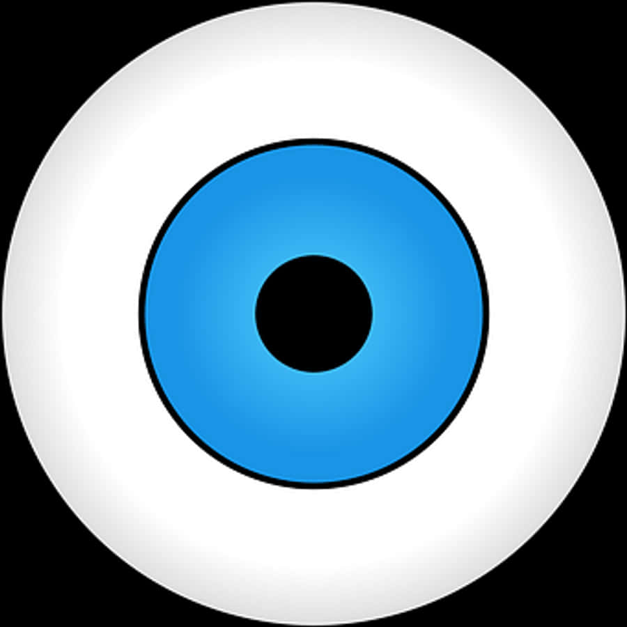 Blue Eyeball Graphic