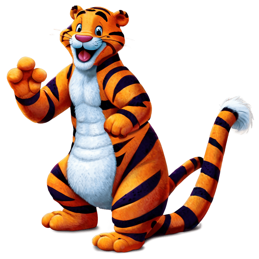 Tigger in the Garden PNG bbg