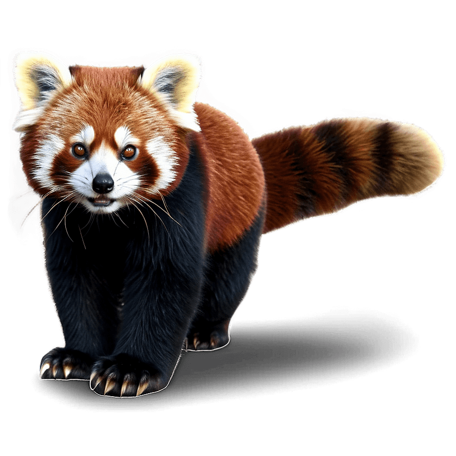 Red Panda with Big Eyes PNG 64
