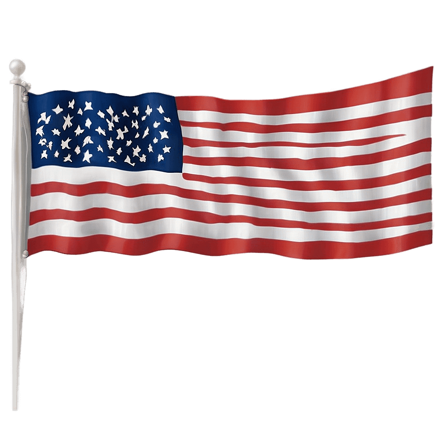 Download Transparent American Flag xrw91