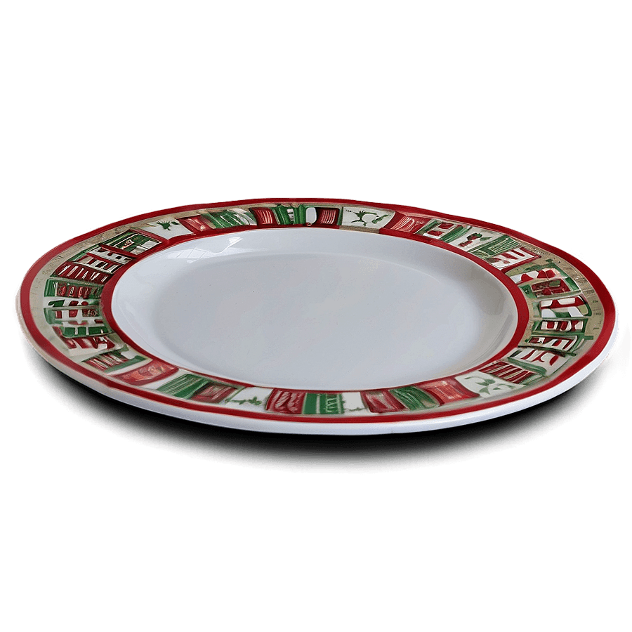 Festive Celebration Plates PNG cxl