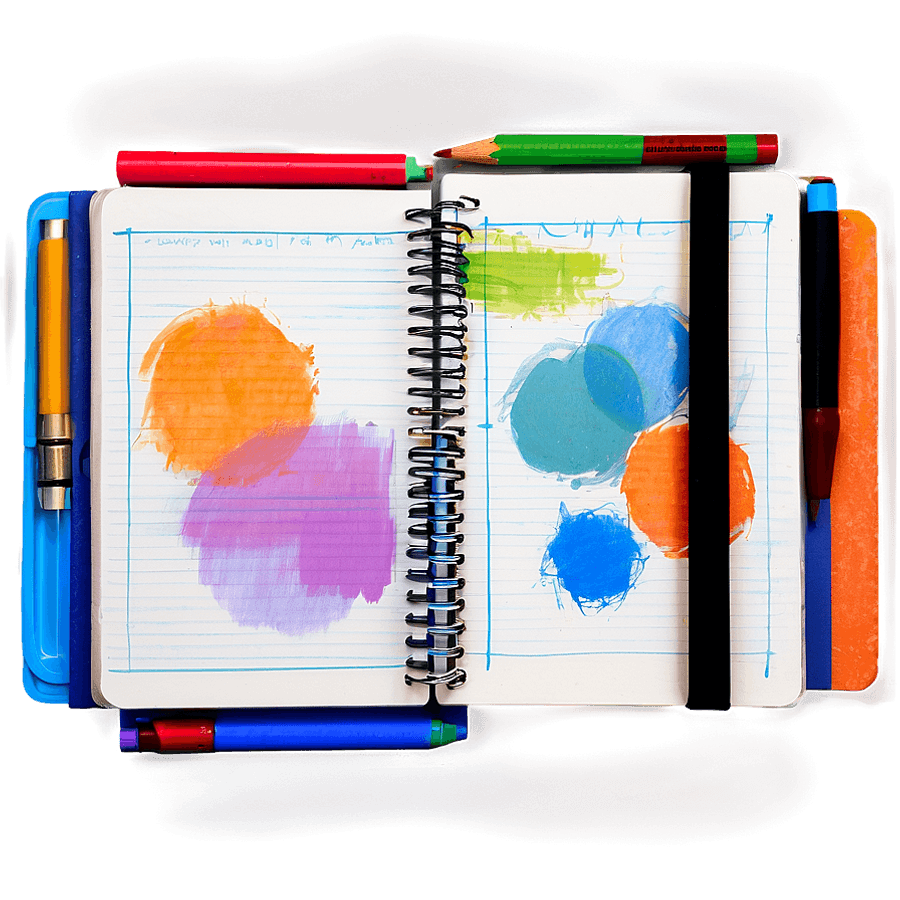 Art Sketch Composition Notebook PNG jlv