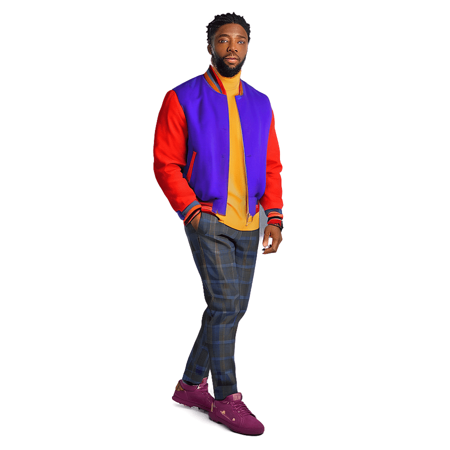 Chadwick Boseman Casual Look PNG dyb84