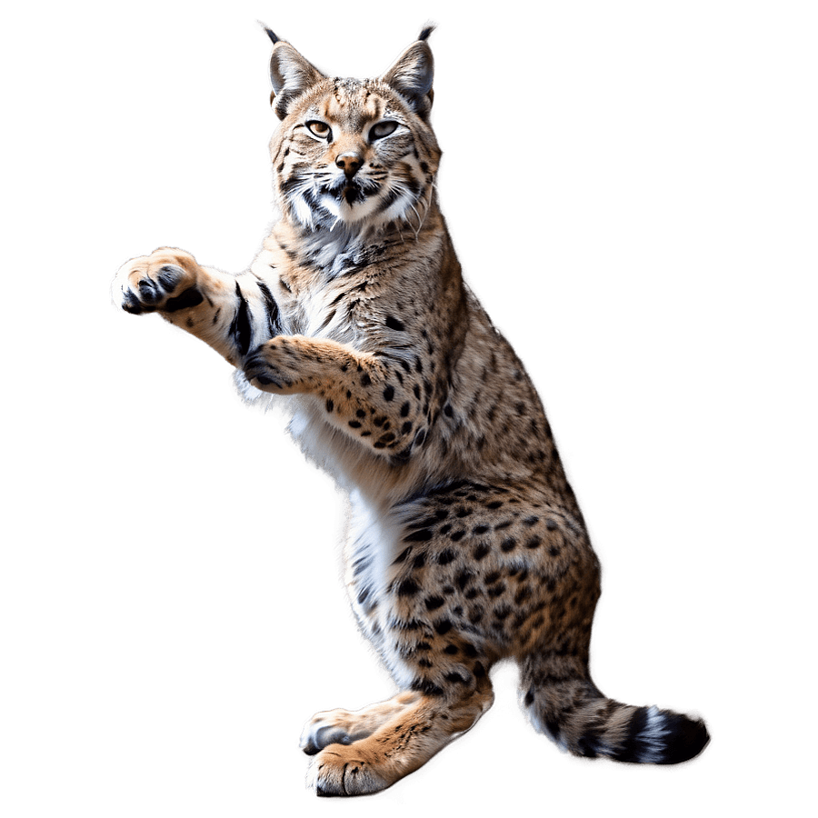 Majestic Bobcat Pose PNG yxu