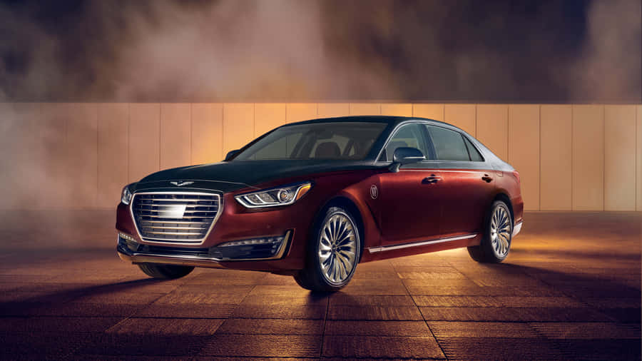 GenesisG90 Sedan di lusso in un contesto urbano moderno