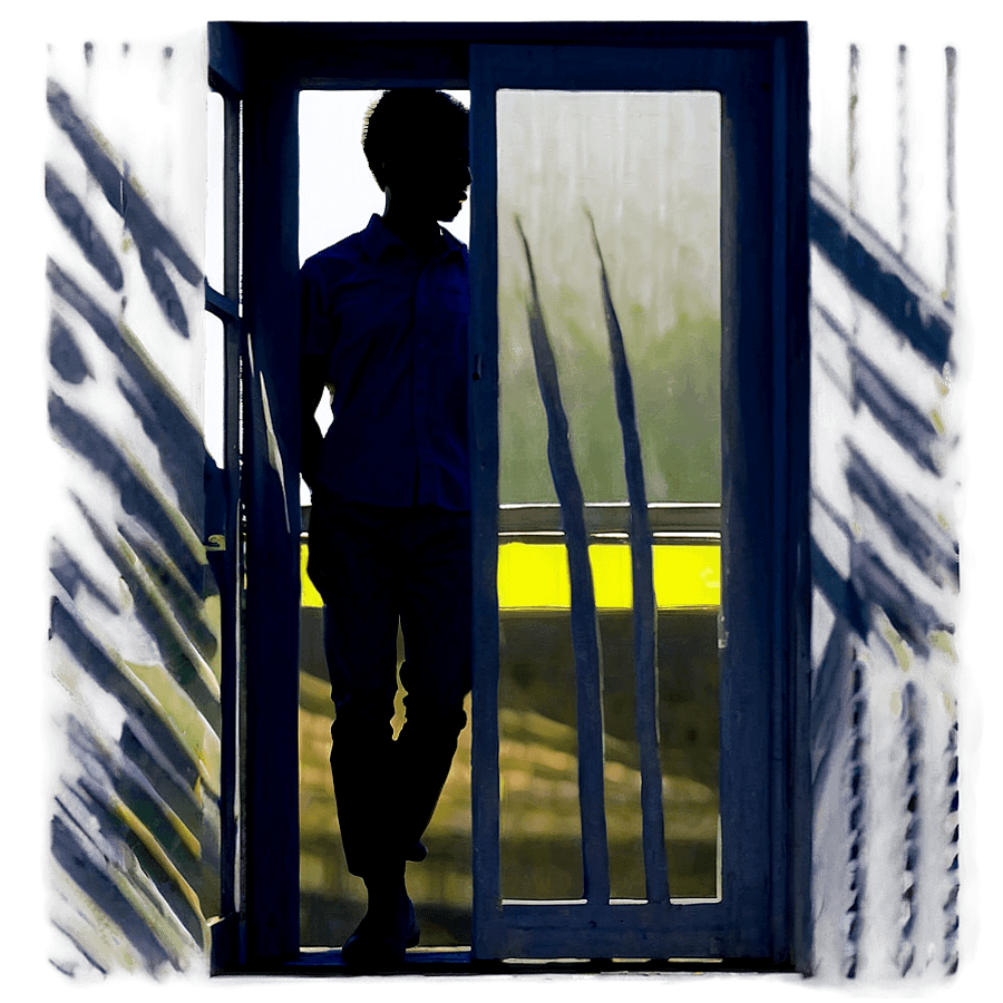 Shadow Figure in Doorway PNG wco3