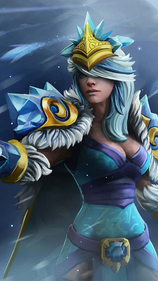 Android Dota 2 baggrund fanart malerier Crystal Maiden