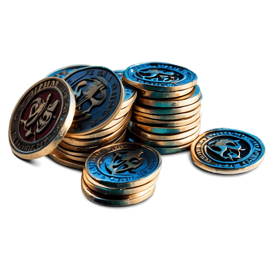 Pirate Treasure Coins PNG jgv