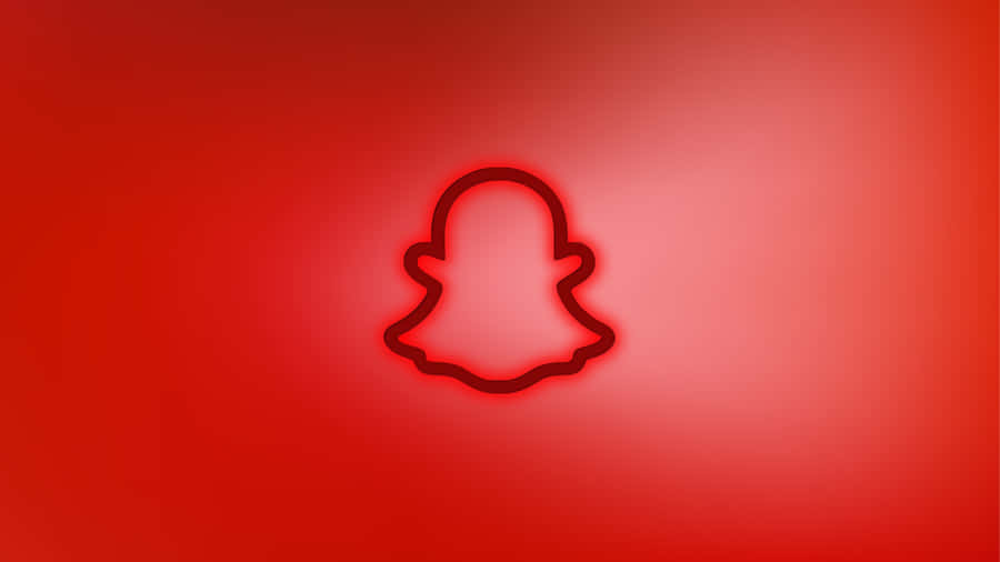 Röd Snapchat Logotypdesign