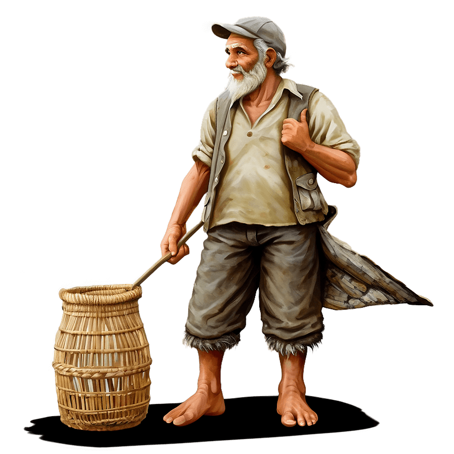 Old Fisherman PNG 56