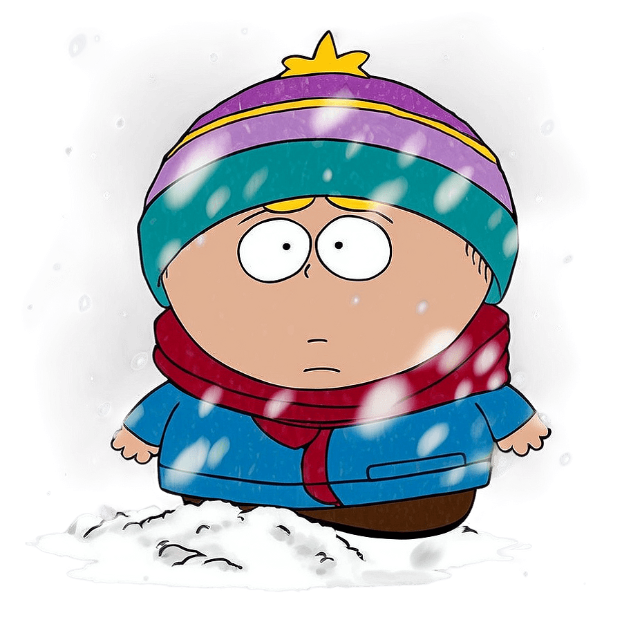 Cartman in the Snow PNG bhw
