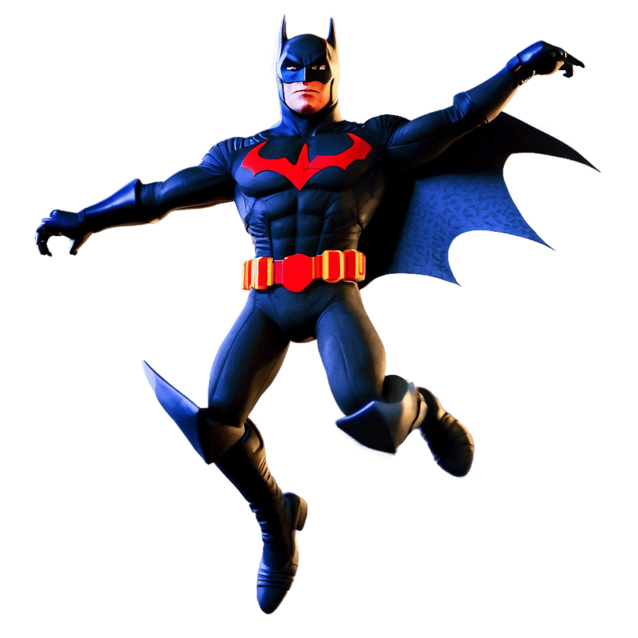 Batman Beyond Flying Action PNG 4