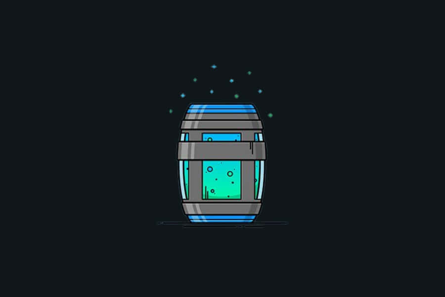 Cartoon-Stil Chug Jug Illustration