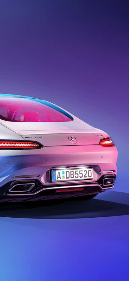 IphoneX AMG GT-R Hintergrund Weiß Kofferraum AMG GT