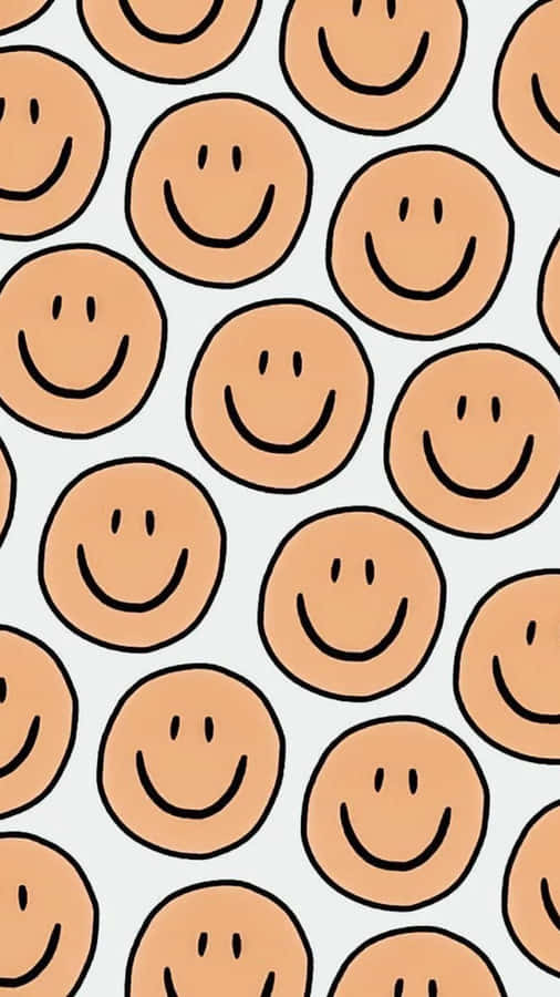 Motivo Smiley Preppy Estetico