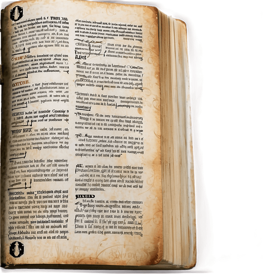 Open Page Book Clipart PNG uca7