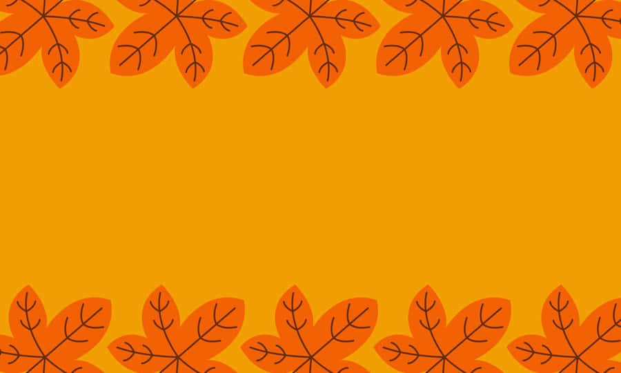 HochauflösendeHerbstblätter zum Thanksgiving als Hintergrundbilder mit Rahmen.