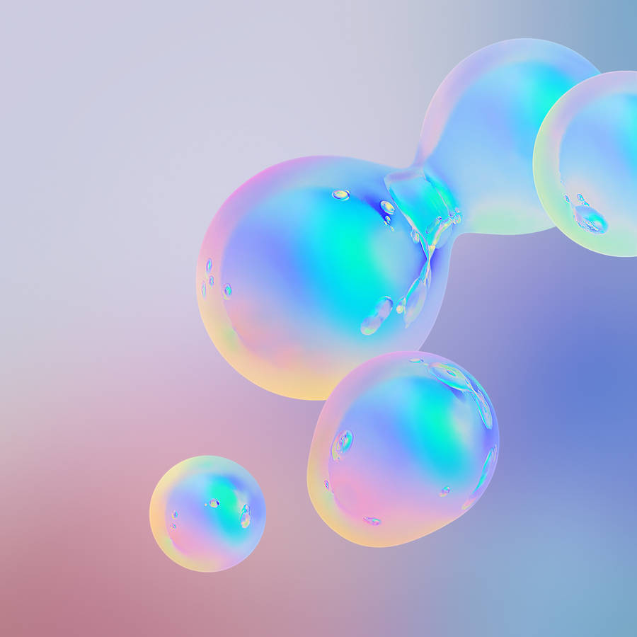 Beautiful HD colorful bubbles Tablet wallpaper