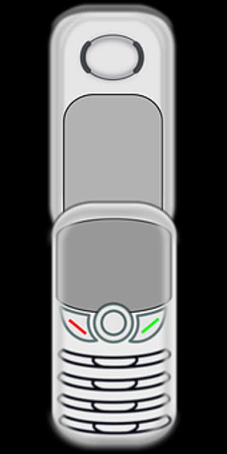 Classic Nokia Flip Phone Vector