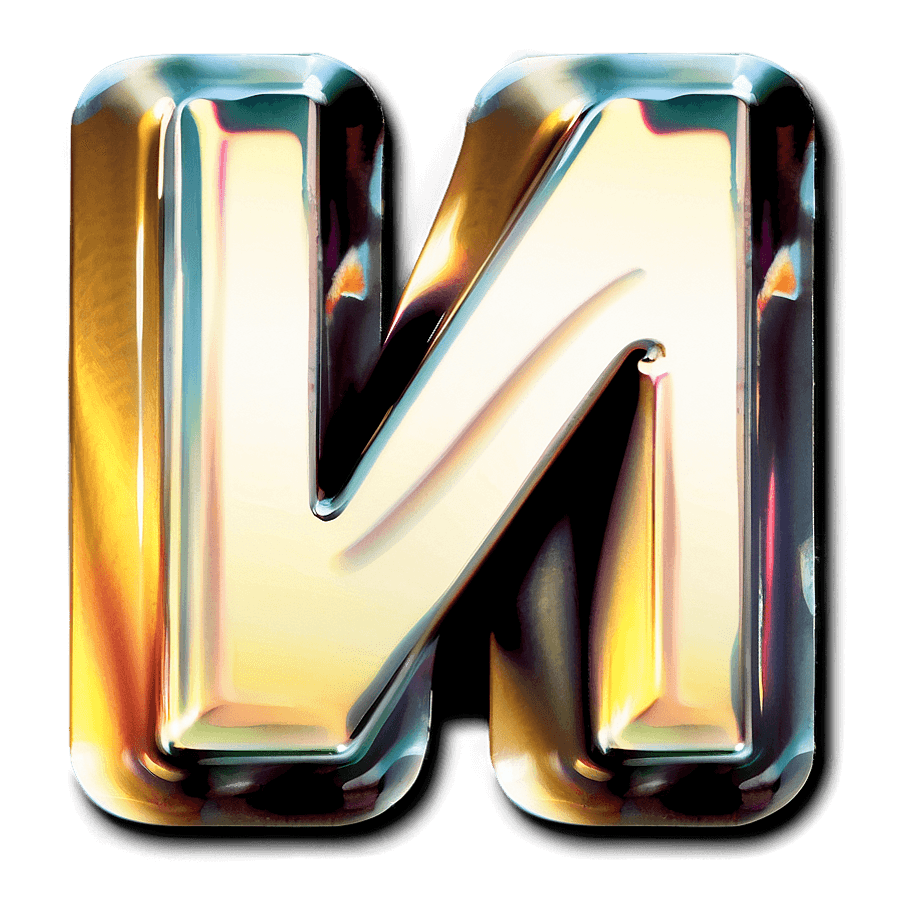 Dimensional Letter N PNG 06242024