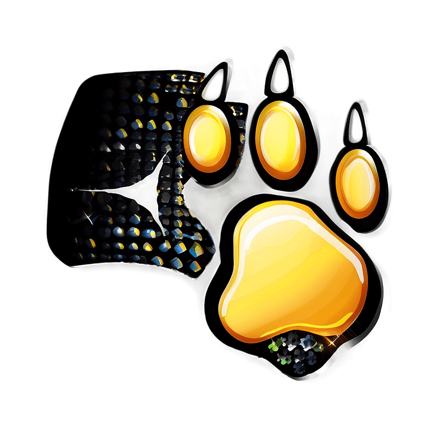 Sparkling Panther Paw PNG ovj57