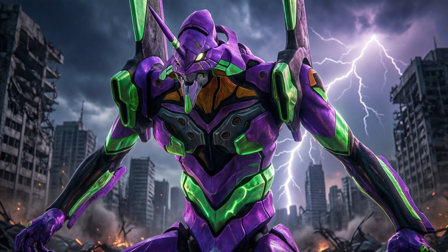 Unit-01 Rises Wallpaper