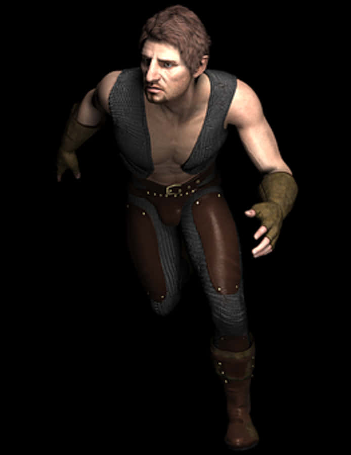 Medieval Video Game Character