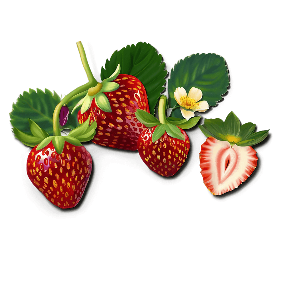 Strawberries Field PNG 18