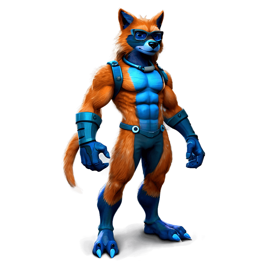 Furry Tech Geek Character PNG kgu