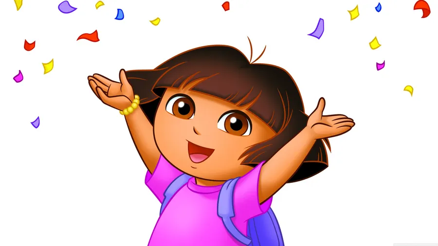 Dora the Explorer confetti wallpaper
