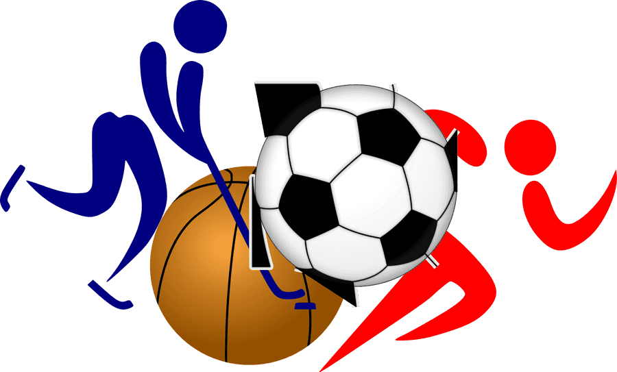 Various Sports Equipment Graphic