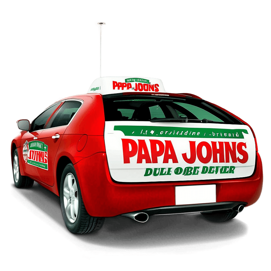 Papa Johns Delivery Car PNG 82