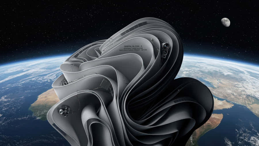 Satellite,Earth,Planet,Astronomy,Technology,Science,Bloom,Windows 11,Wallpaper,Desktop,Background,Win11,Win,Computer,Screen,Artificial Intelligence