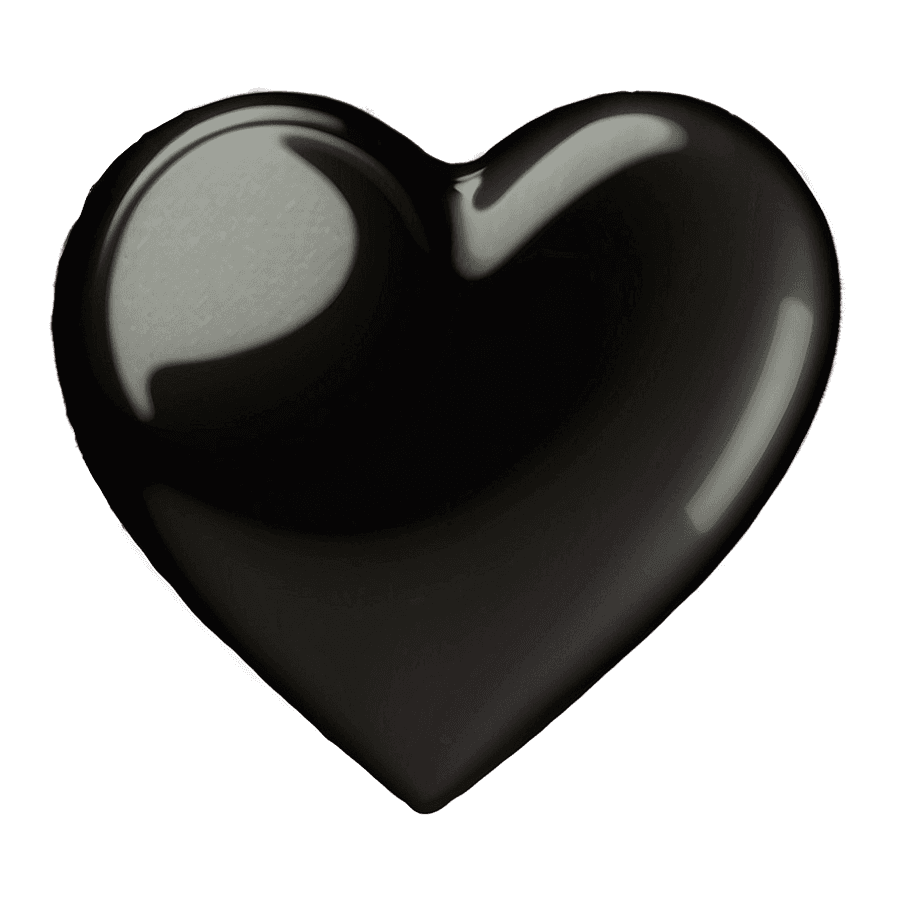 Black Heart Pattern PNG 3