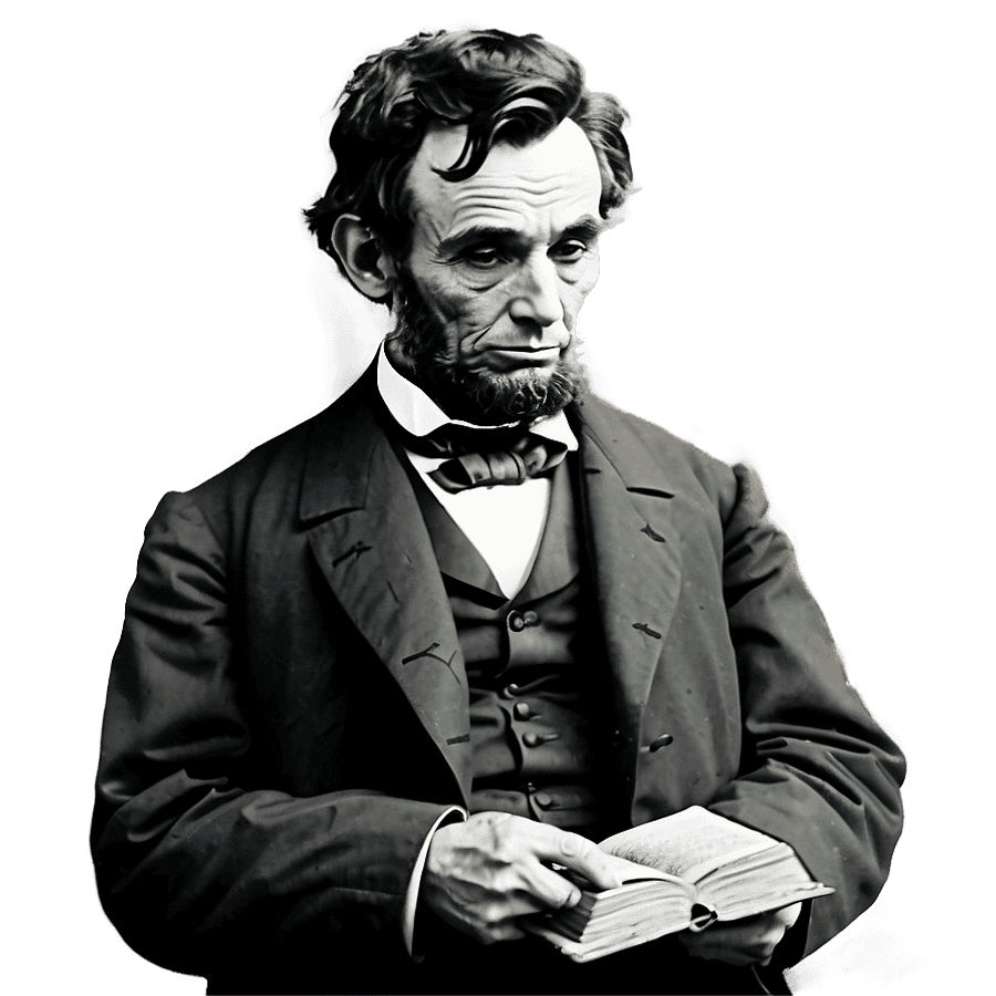 Young Abe Lincoln Reading PNG 59