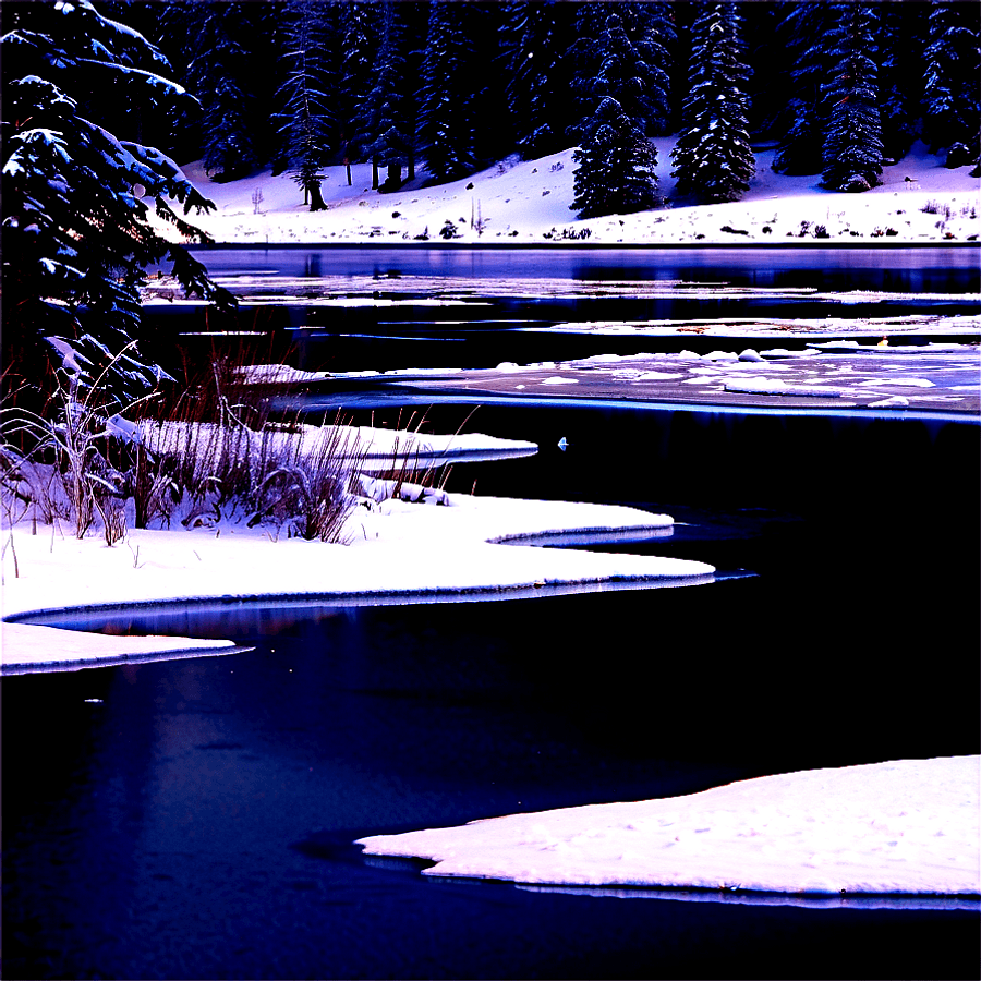 January Frozen Lakes PNG 24
