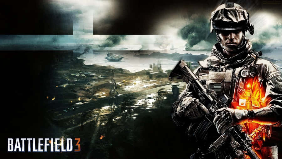 1920x1080Baggrund til Battlefield 3 videospil fra 2011.