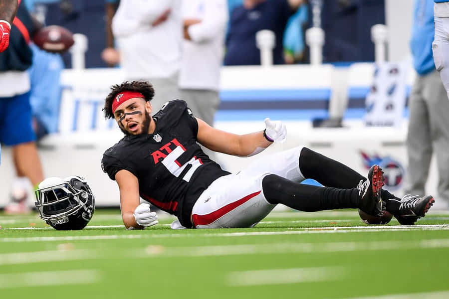 Jogador dos Atlanta Falcons no Campo