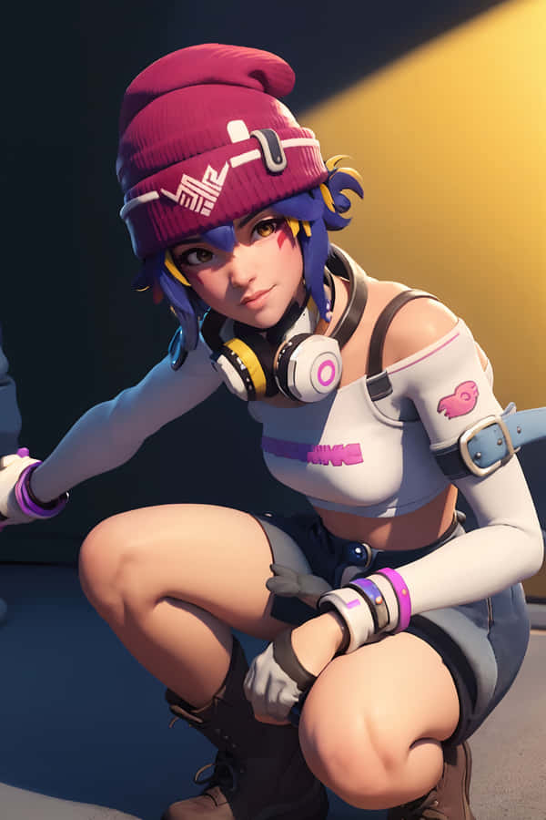 Pose do Personagem Kiriko de Overwatch