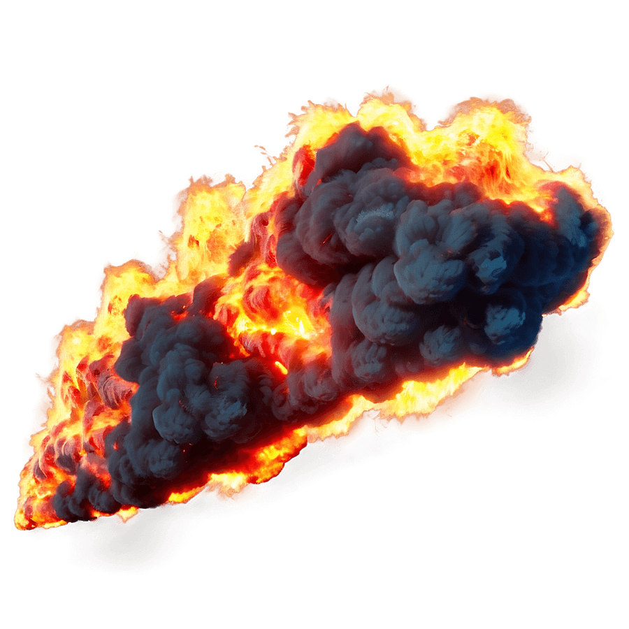 Fire Explosion Hit Effect PNG ero