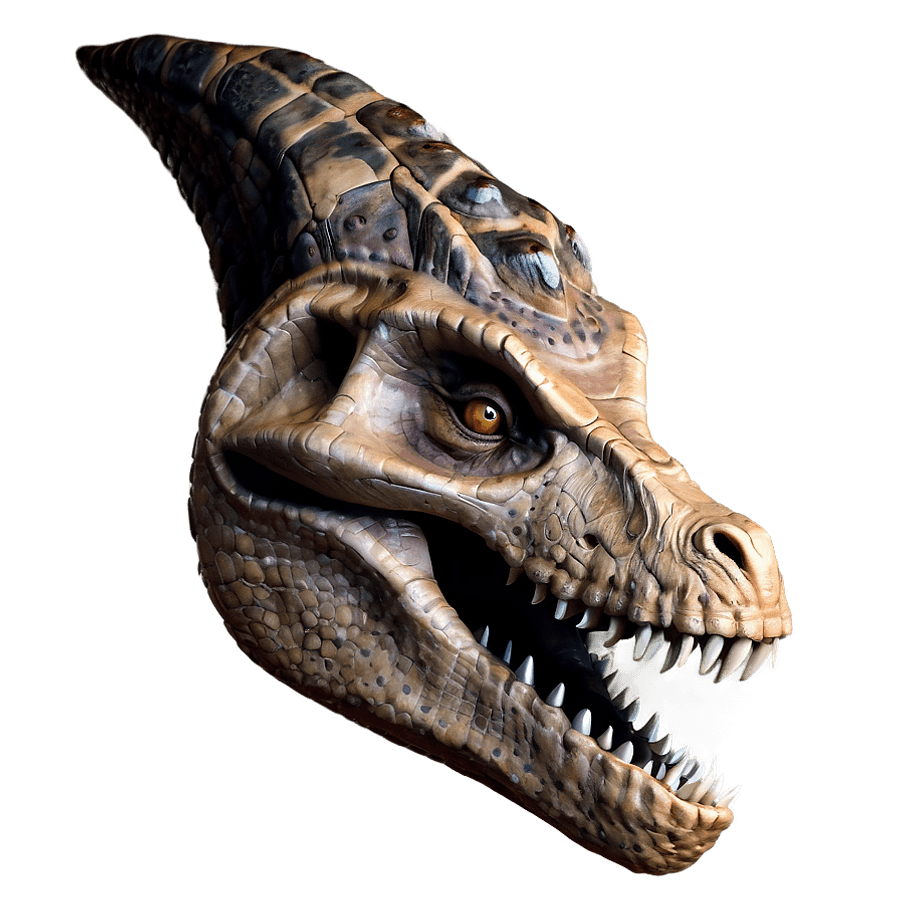Dinosaur Head with Horns PNG ugy85