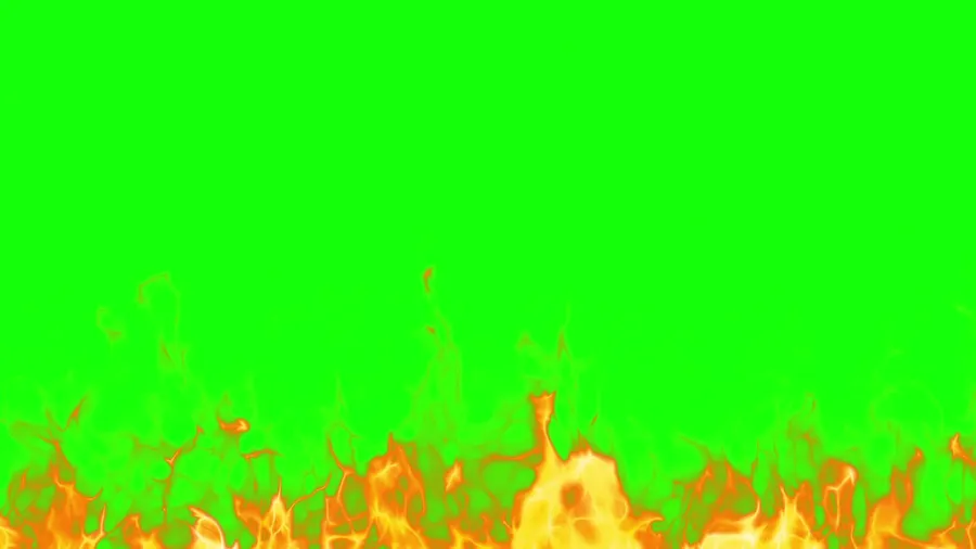Greenscreen Background Fire