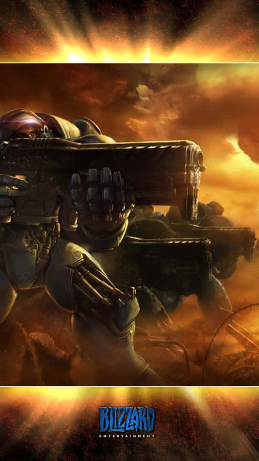 EinBild eines Warcraft-Charakters mit einer Waffe.