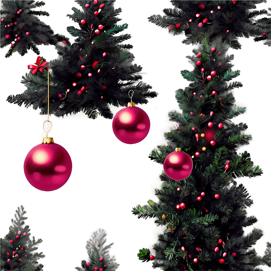 Vintage Aesthetic Christmas Tree PNG 61