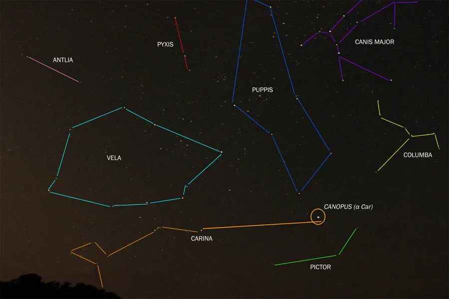 Colored Visible Constellations