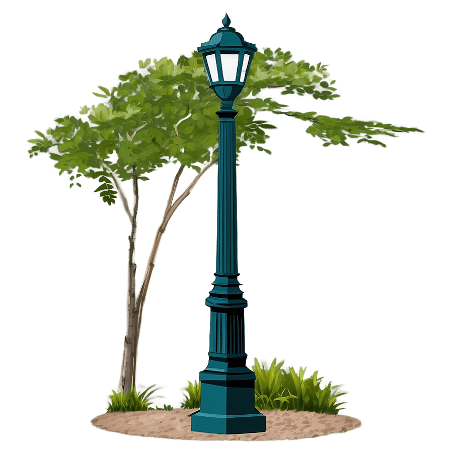 Park Path Light Post PNG 76