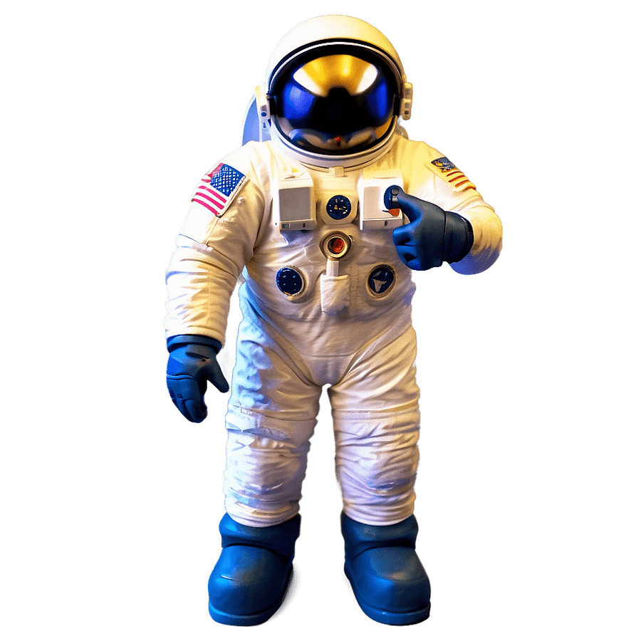 Cartoon Space Mission Astronaut PNG 06112024
