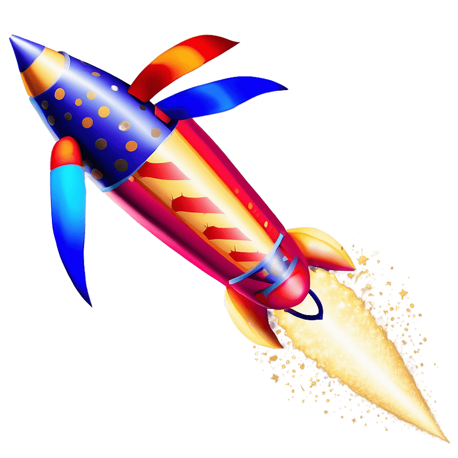 Abstract Firework Rocket PNG cjr6