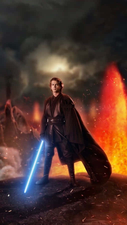 Anakin Skywalker com Sabre de Luz