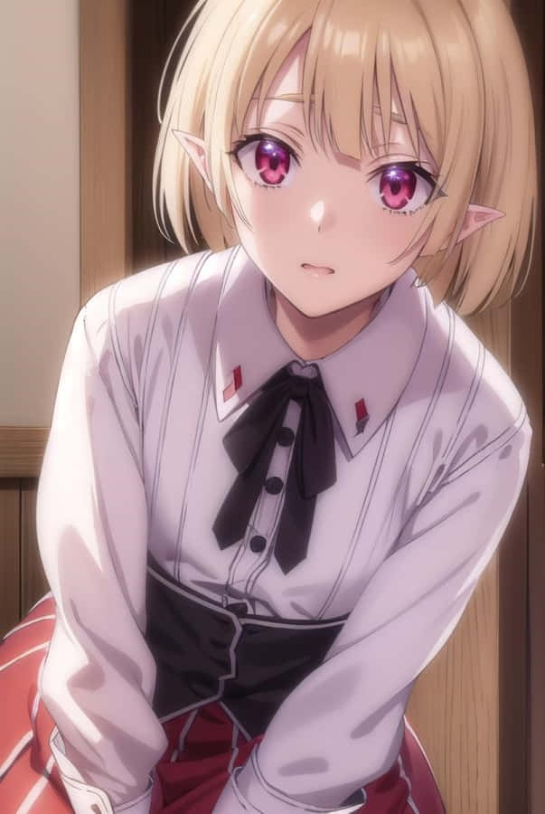 Anime Charakter Gasper Vladi lehnt sich vor